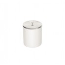 Lixeira Útil com Tampa em Inox Branca 5 Litros - Tramontina